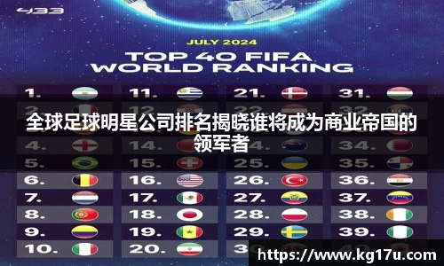 全球足球明星公司排名揭晓谁将成为商业帝国的领军者